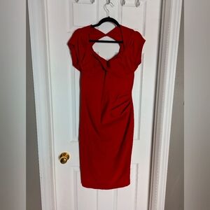 Stop Staring Pencil Dress In Chery Red Size XL